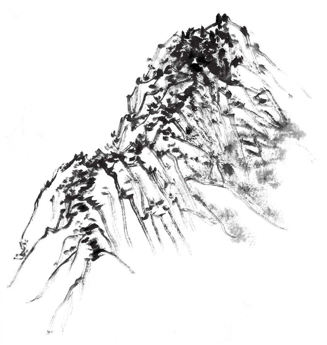 教你3种山的画法,简单易学,学会画山很简单