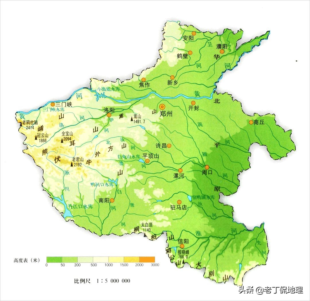 山西河北两省地图（看完就知道这两省的位置在哪）