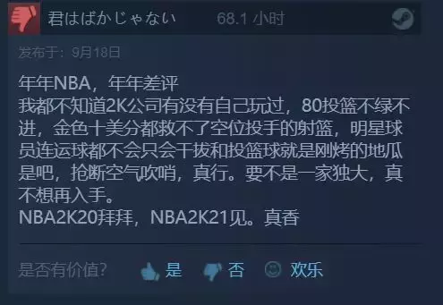 nba2K18为什么球队(全世界最受欢迎的篮球游戏，已经差评如潮了)