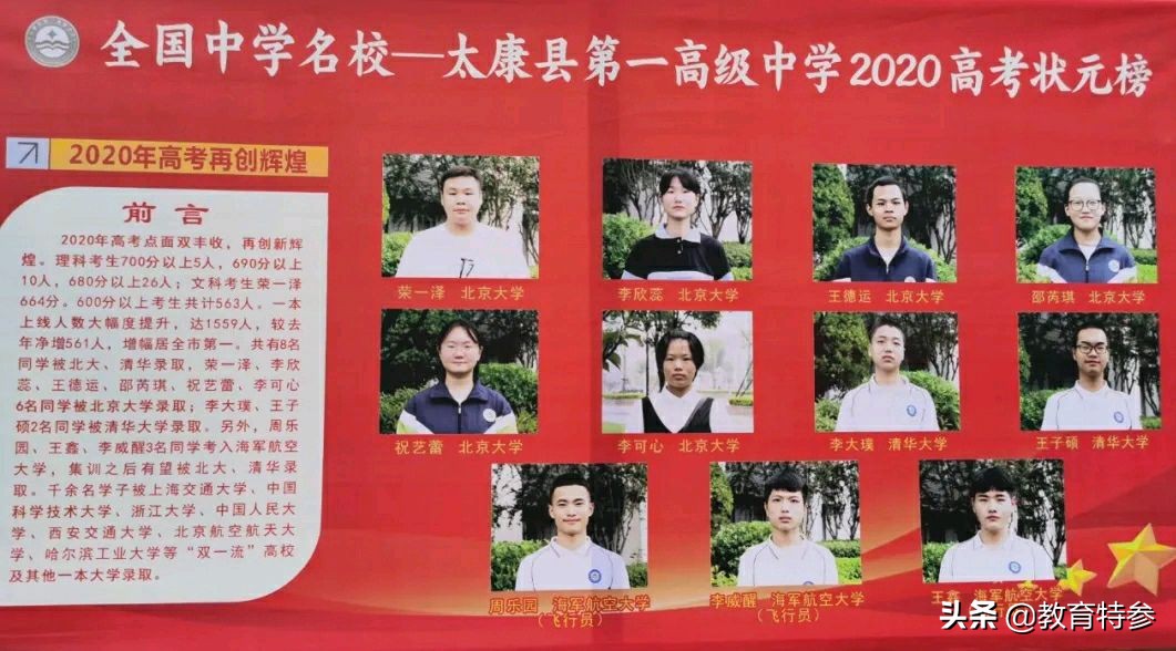 河南周口最好的5所高中，学霸云集，郸城一高32人考入清北