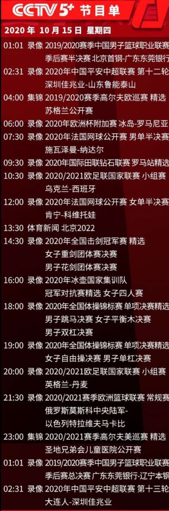 哪里找cba季前赛录像(CCTV5/5 今日节目单:直播CBA季前赛(山西-辽宁))