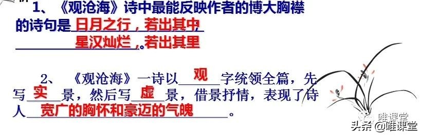 部编版七年级上册语文课文《观沧海》学习内容全解