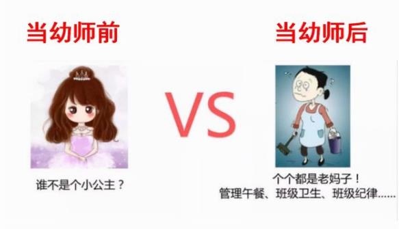 当幼儿园老师能有多辛苦？入职前后对比照火了，幼师直呼太扎心了