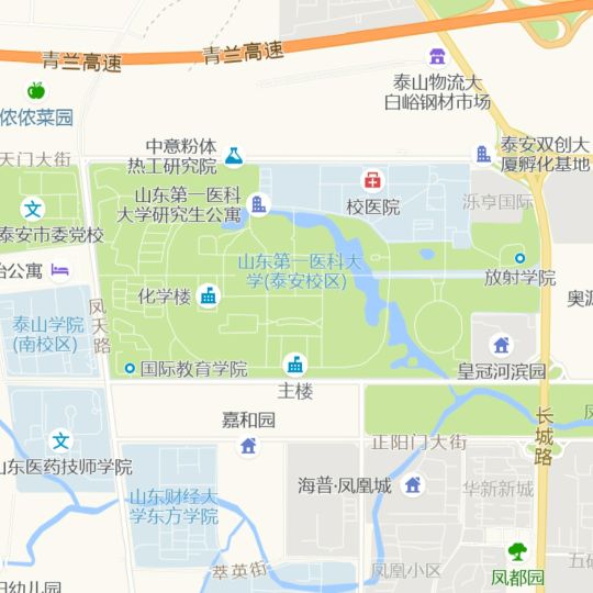 山东第一医科大学地图图片