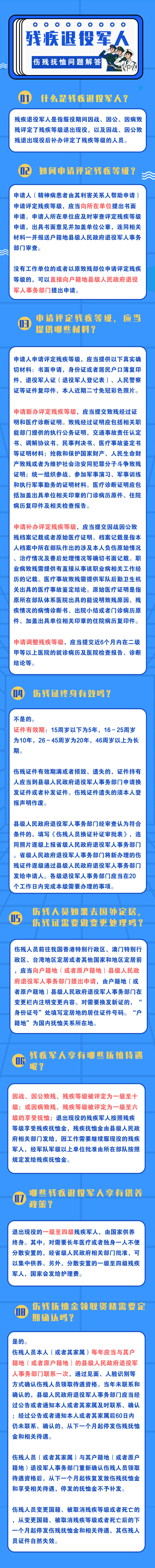 伤残军人待遇,一级伤残军人待遇