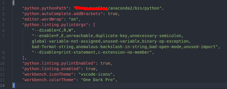 vscode针对python编程，简单设置pylint,解决各种无关的波浪线