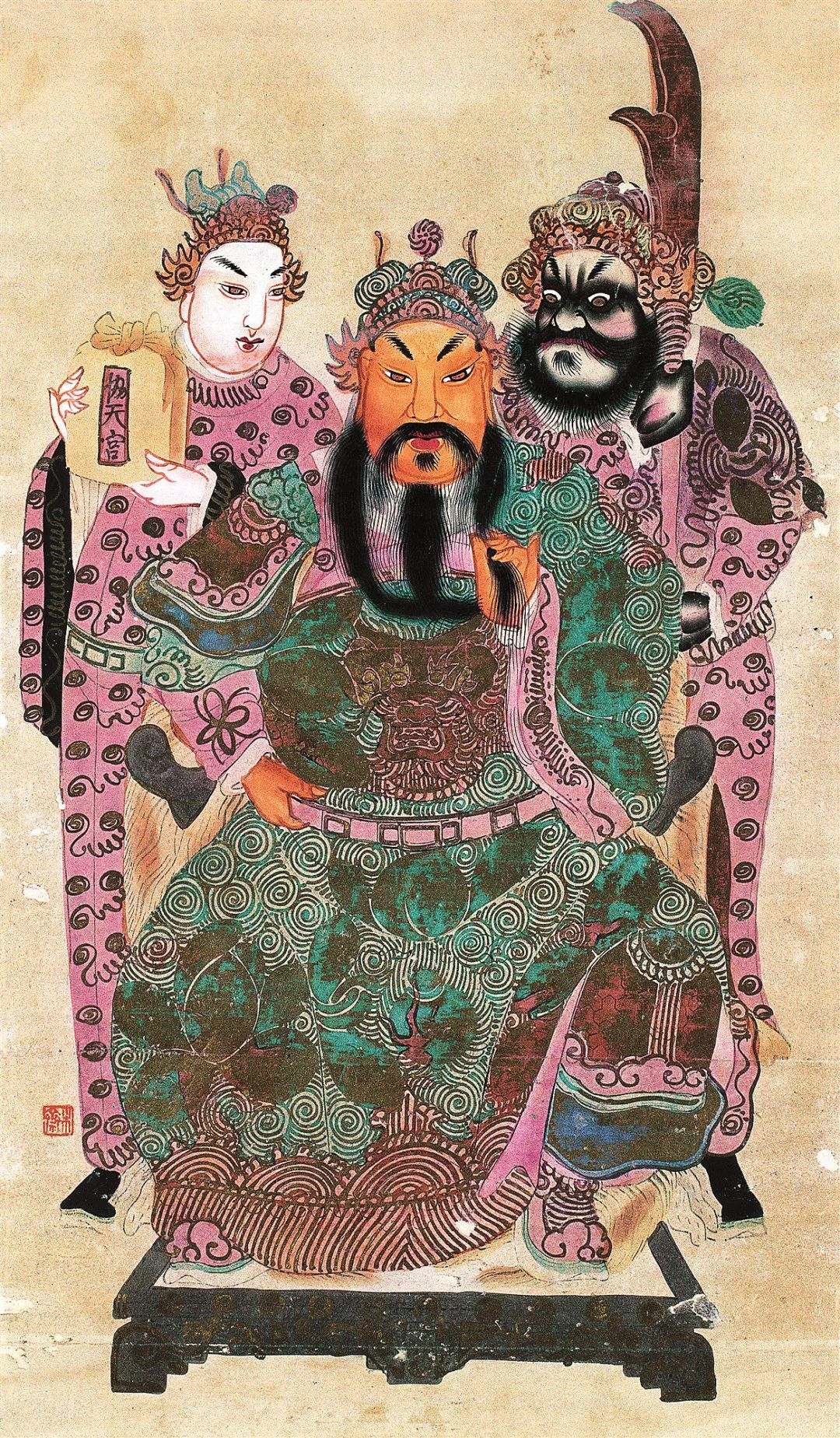 财神不只为求财,从清代木版年画看文,武财神中隐含的人文精神