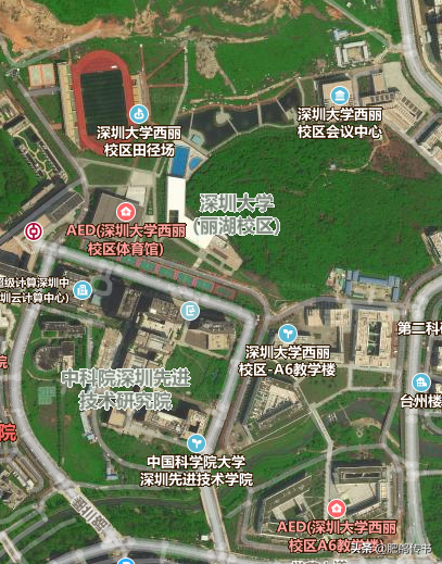 深圳大学丽湖校区地图图片