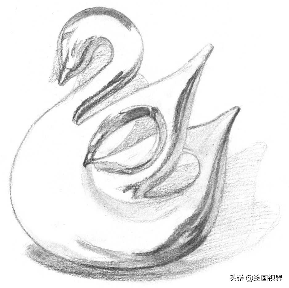 零基础素描教程：不锈钢质感画法，简单易学，不会画的快临摹