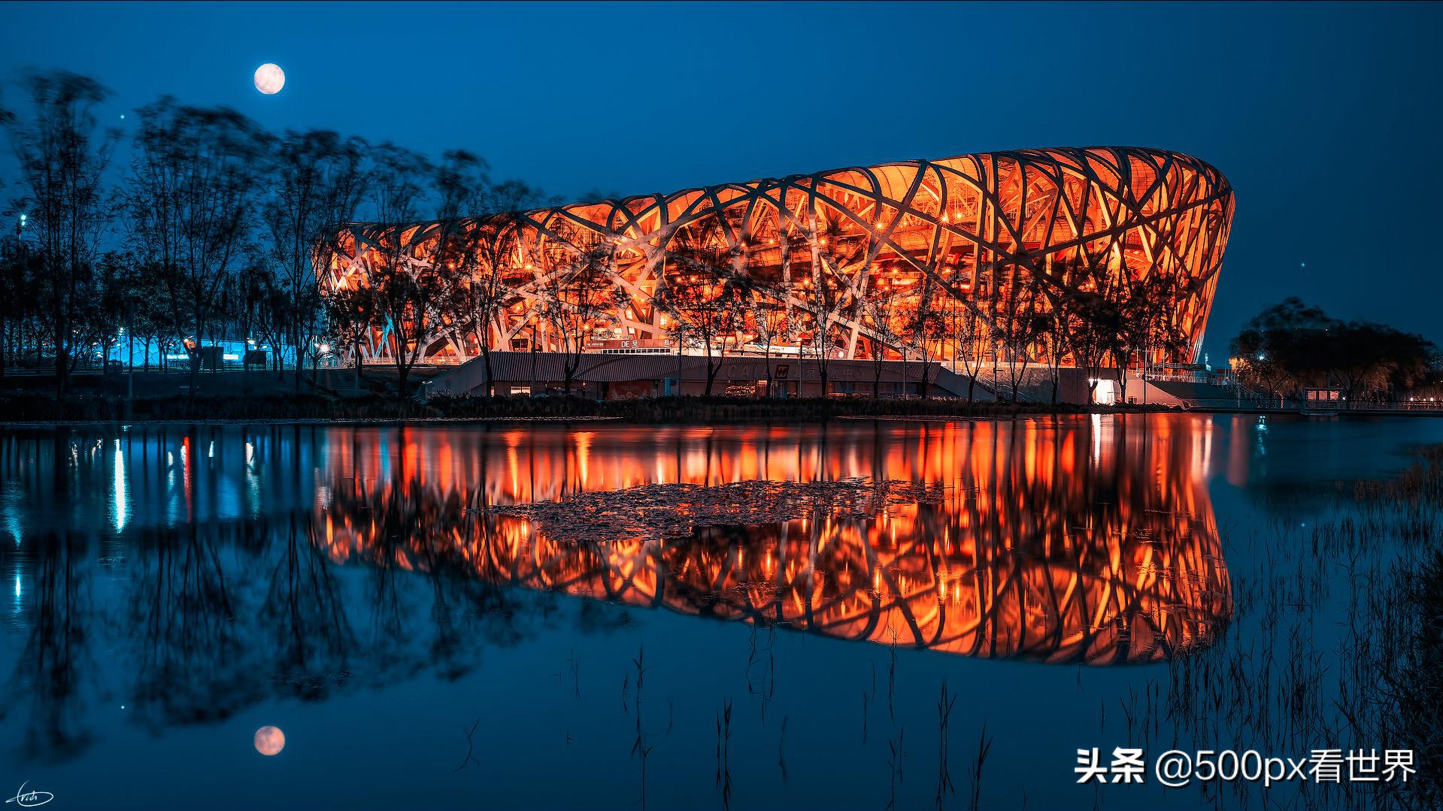 奧運鳥巢圖片(鳥巢,北京地標性的體育建築和奧運遺產,美極了)