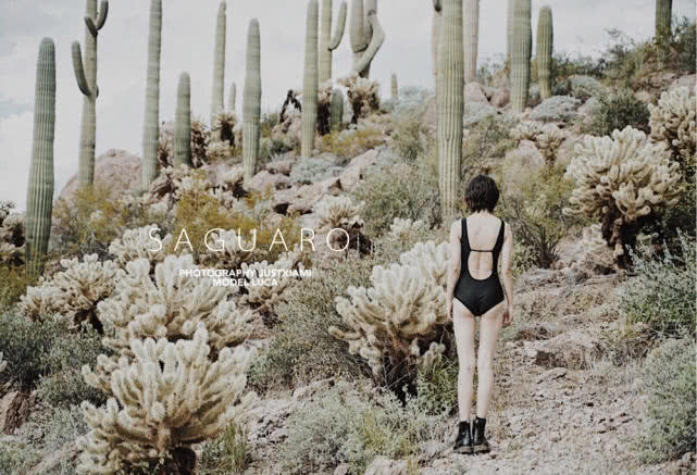 xiami(少女在美国无人区的泳装写真，性感的狂野女猎手)
