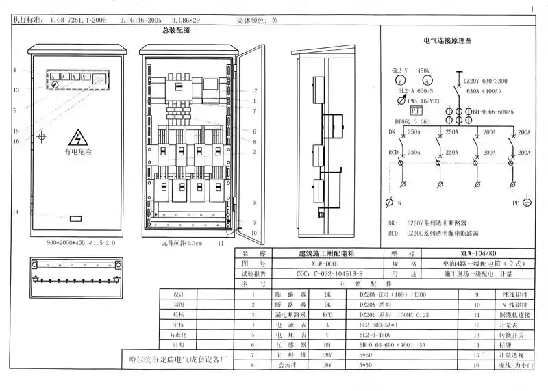 最全施工现场临时用电配电箱（柜）标准化配置图集！