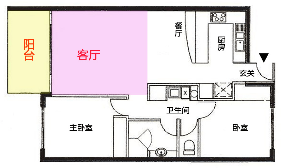 把客厅和阳台打通后，变身厨房、餐厅、100平的房子秒杀200平大宅