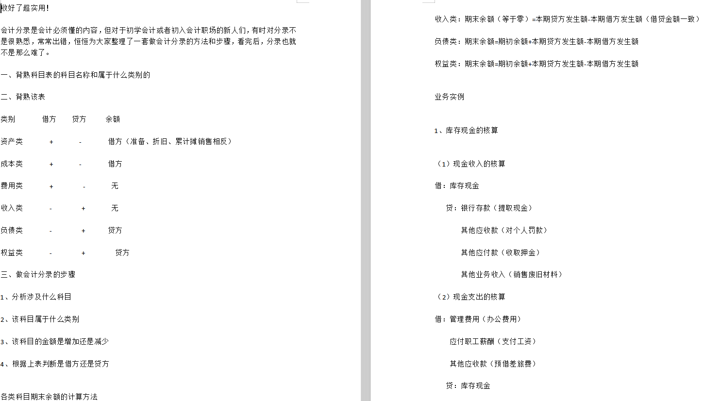 2020年会计分录大全！300套会计分录+会计科目表汇总详细！领取！