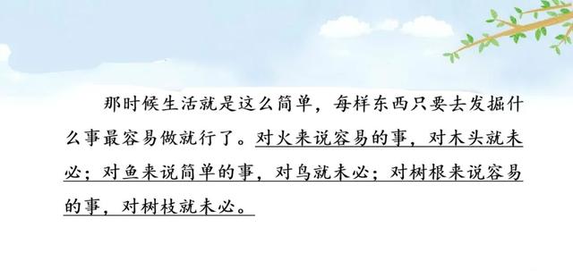 语文二年级下24课《当世界年纪还小的时候》图文解读+知识点+测试