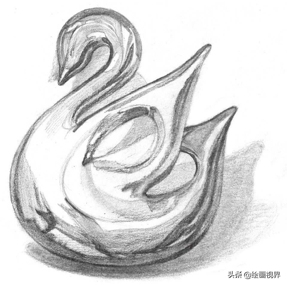 零基础素描教程：不锈钢质感画法，简单易学，不会画的快临摹