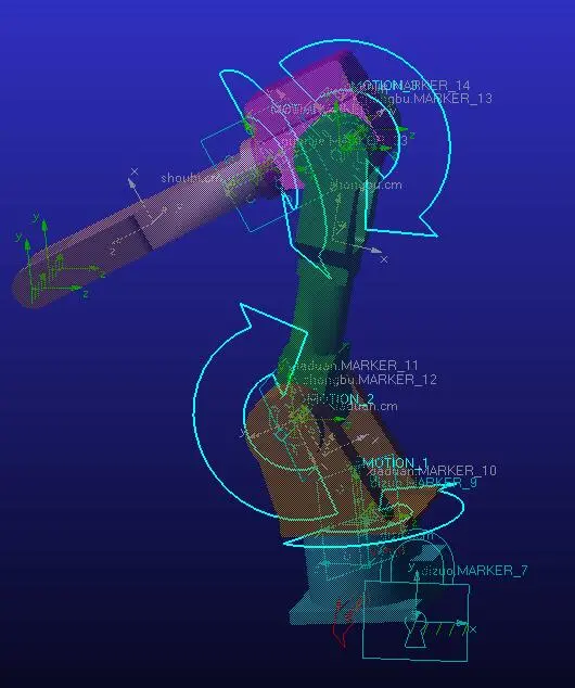 ADAMS四自由度机器人运动学仿真