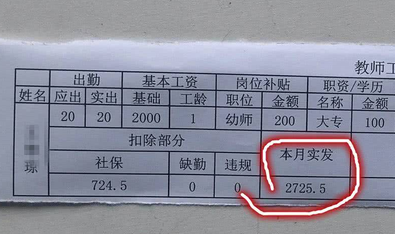 95后晒工资单，公务员工资叫人意外，网友：和我想象中不一样啊