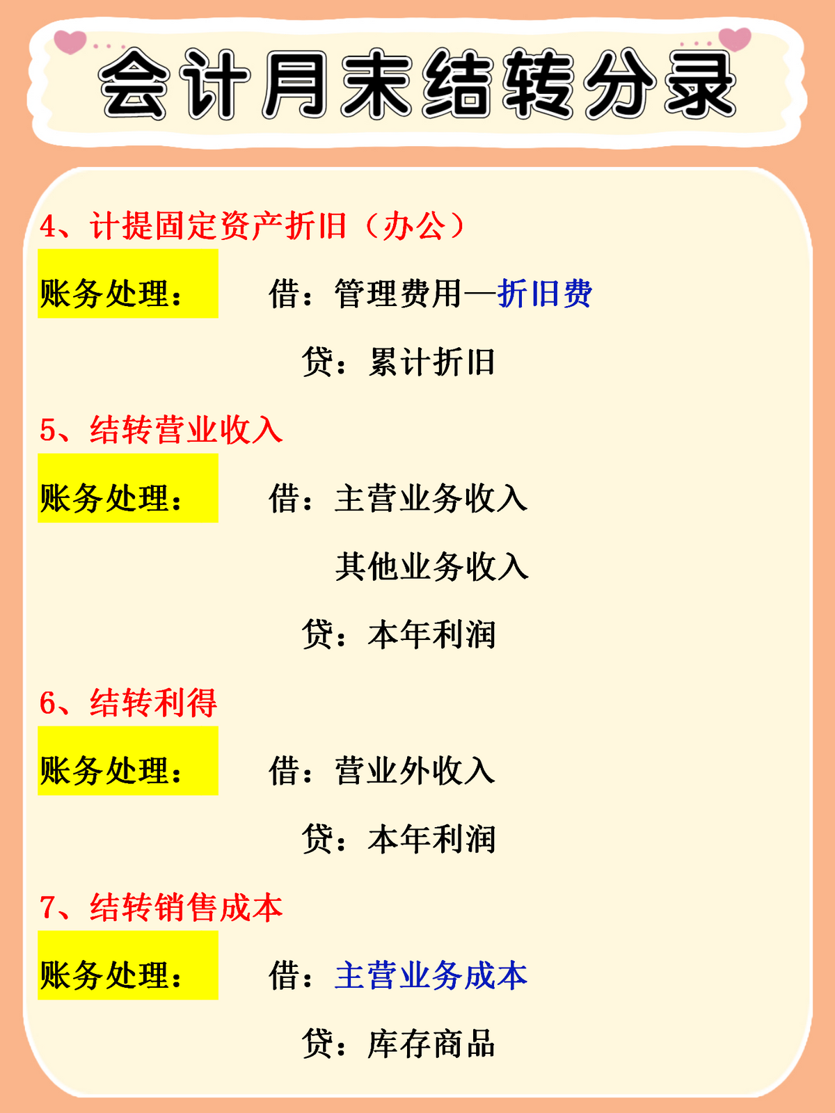 会计月末总出错？看看老会计整理的月末计提、结转分录，太实用了
