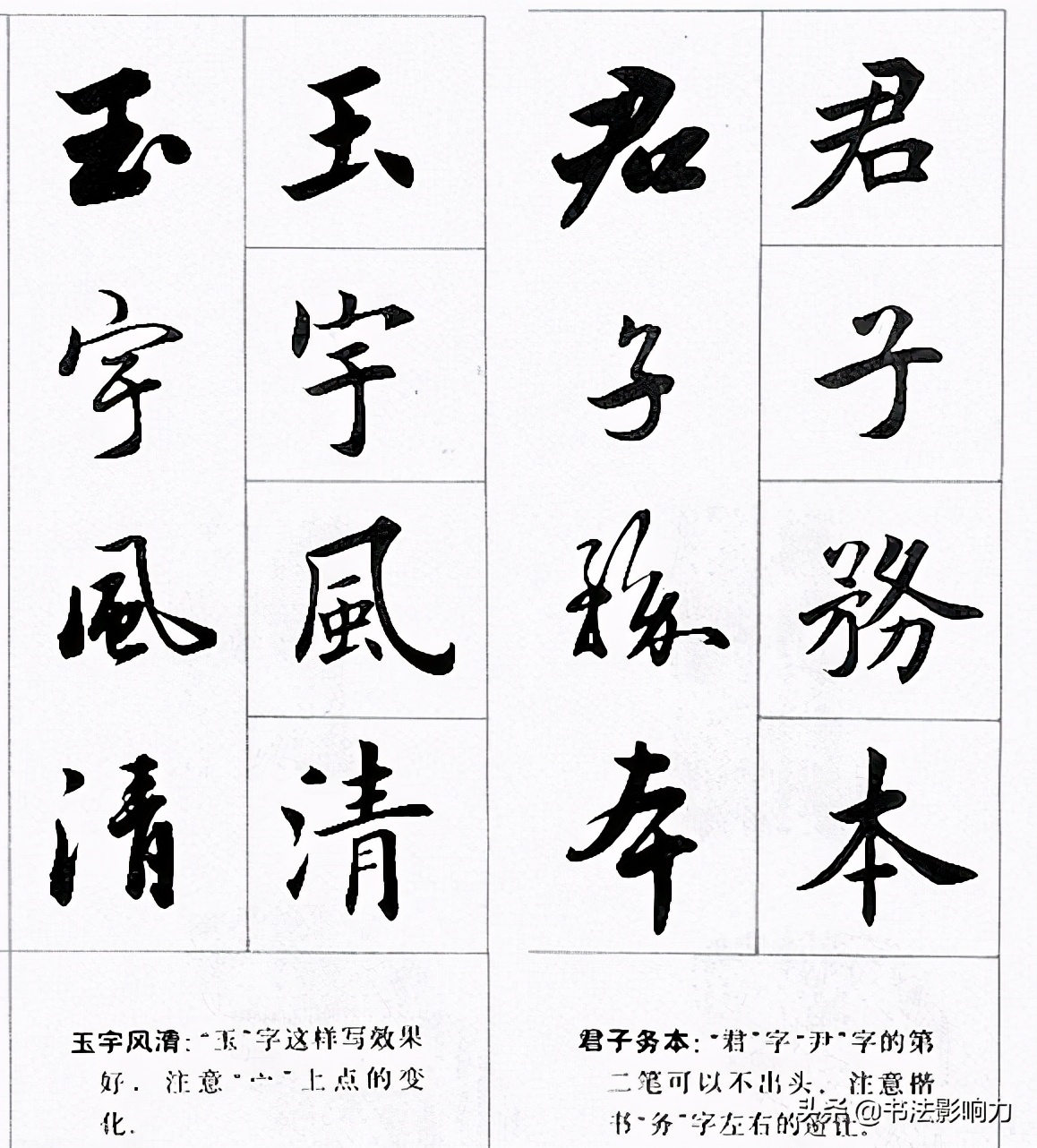 田英章楷书行书对照字帖《四字名言荟萃》