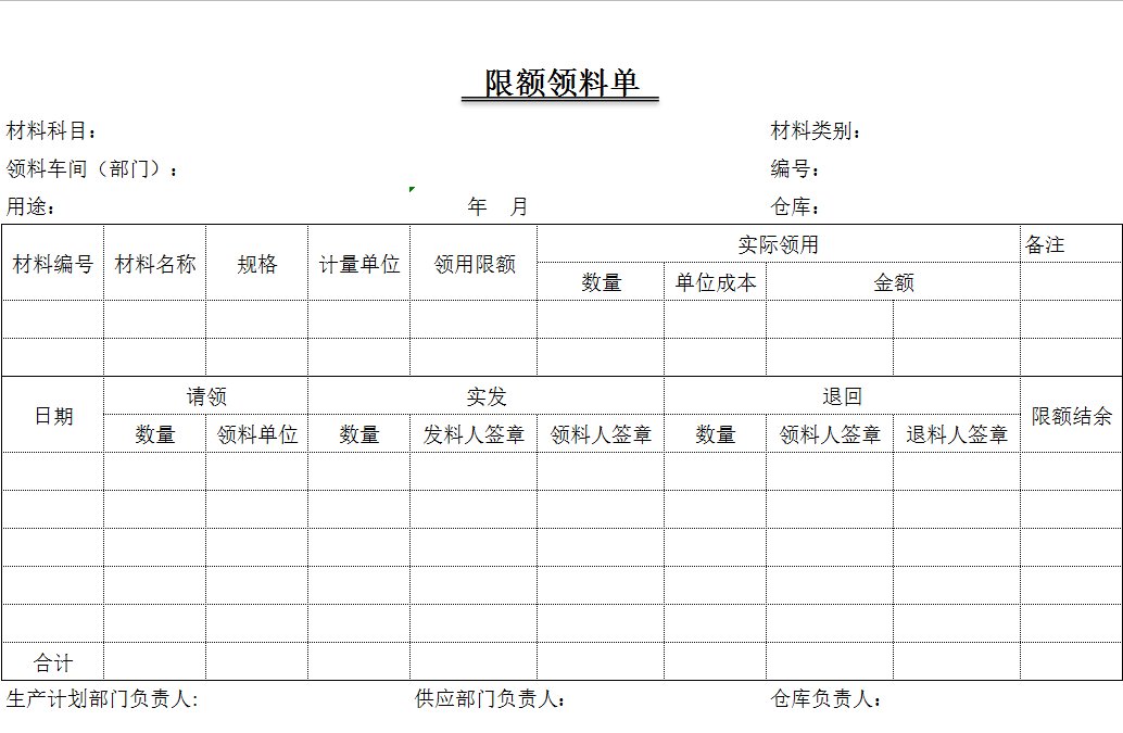 企业材料核算类表格、常用核算表格汇总大全！新手会计必备！领取
