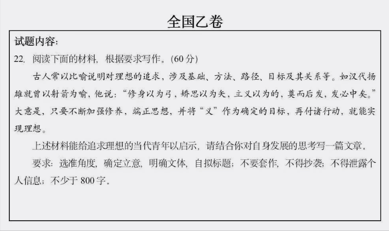 2021高考语文作文题目汇总，哪个都不简单，网友感叹还好高考的早