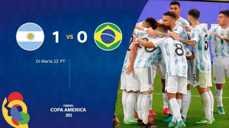 阿根廷国家队美洲杯(梅西圆梦美洲杯！阿根廷1-0击败巴西夺冠，迪玛利亚轰进制胜球)