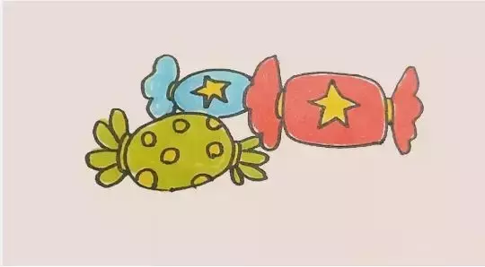 简笔画｜甜甜的糖果简笔画，一学就会，大人小孩都能画，先收藏！