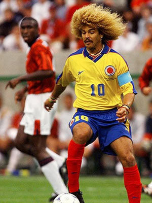 金毛狮王——巴尔德拉马巴西著名球星,94世界杯夺冠时的主力前锋.