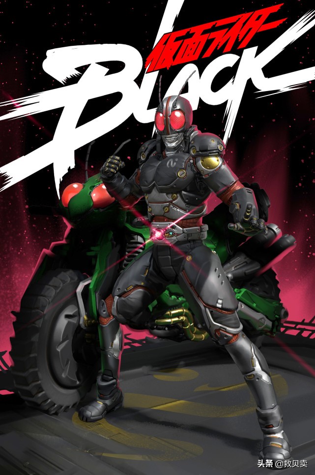 美国狂野角斗士(假面骑士:1号风采不减,black变身狂野角斗士,真霸气)