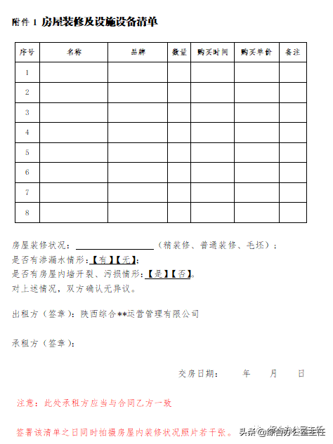 房屋租赁合同2020版（办公场所）