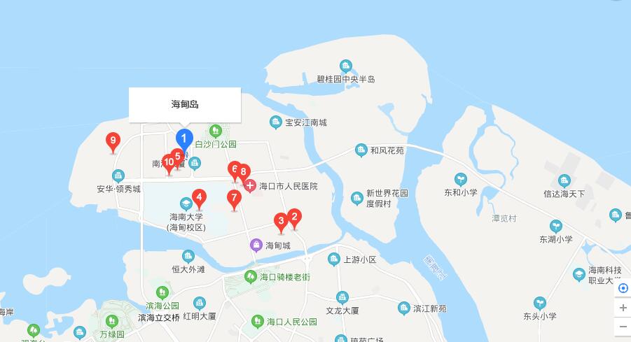 海甸岛地图图片