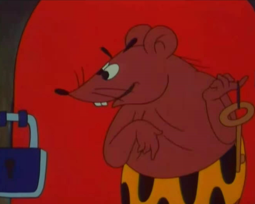 意味的是他们要拉着邋遢大王游街示众说的那句"人类过街,老鼠喊打"