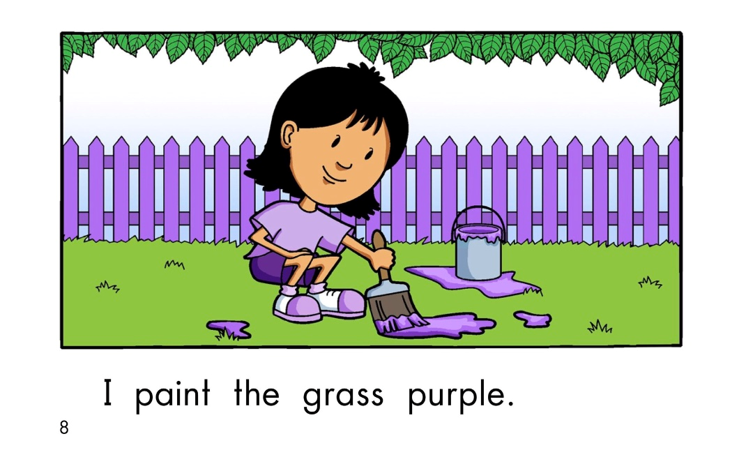 启蒙有声绘本：《Paint It Purple》你们看过紫色的小草吗？