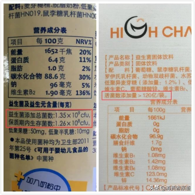 11款益生菌对比：修正、汉臣氏、童年时光活菌数不高