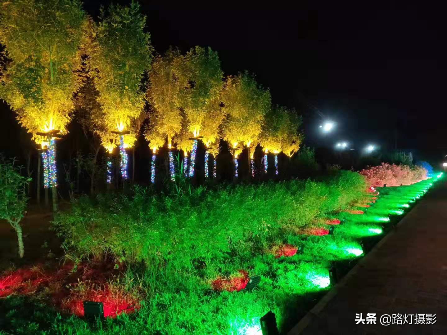 正定夜景哪里最美(树上、草坪全是灯，河北这座古城的夜景实在惊艳，网友：堪比西安)