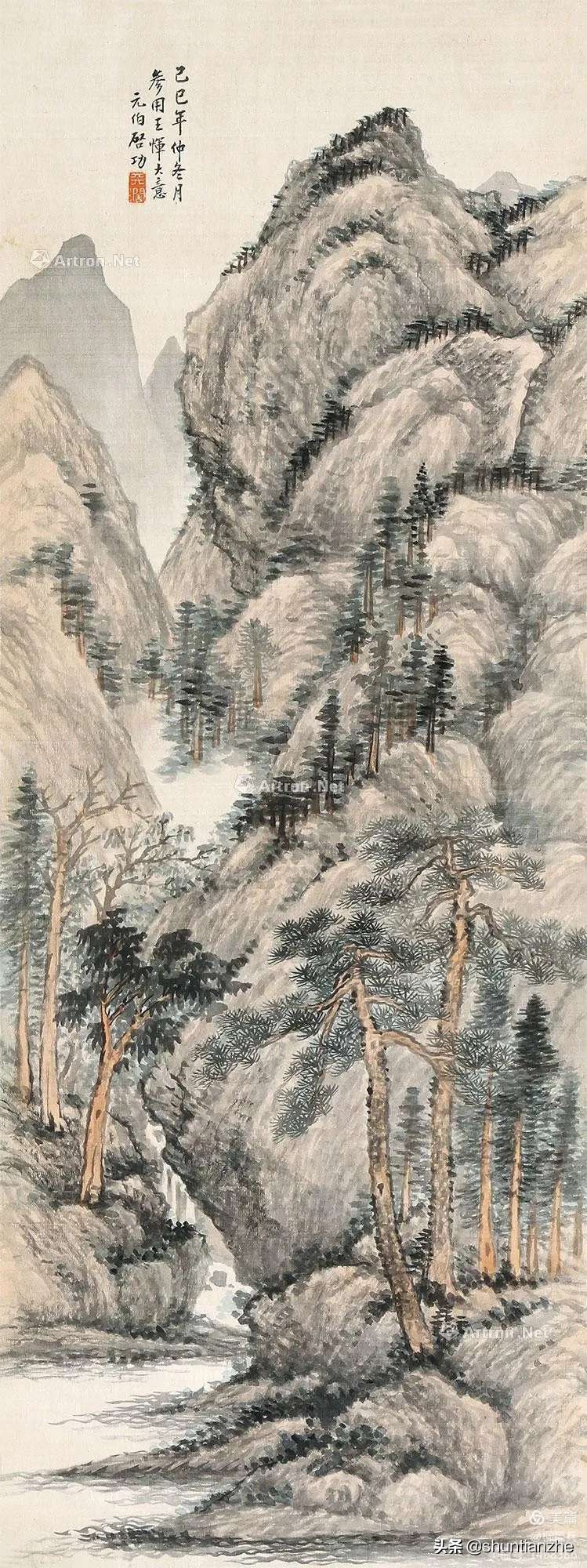 春晓图片(名家山水画《春晓图》欣赏)