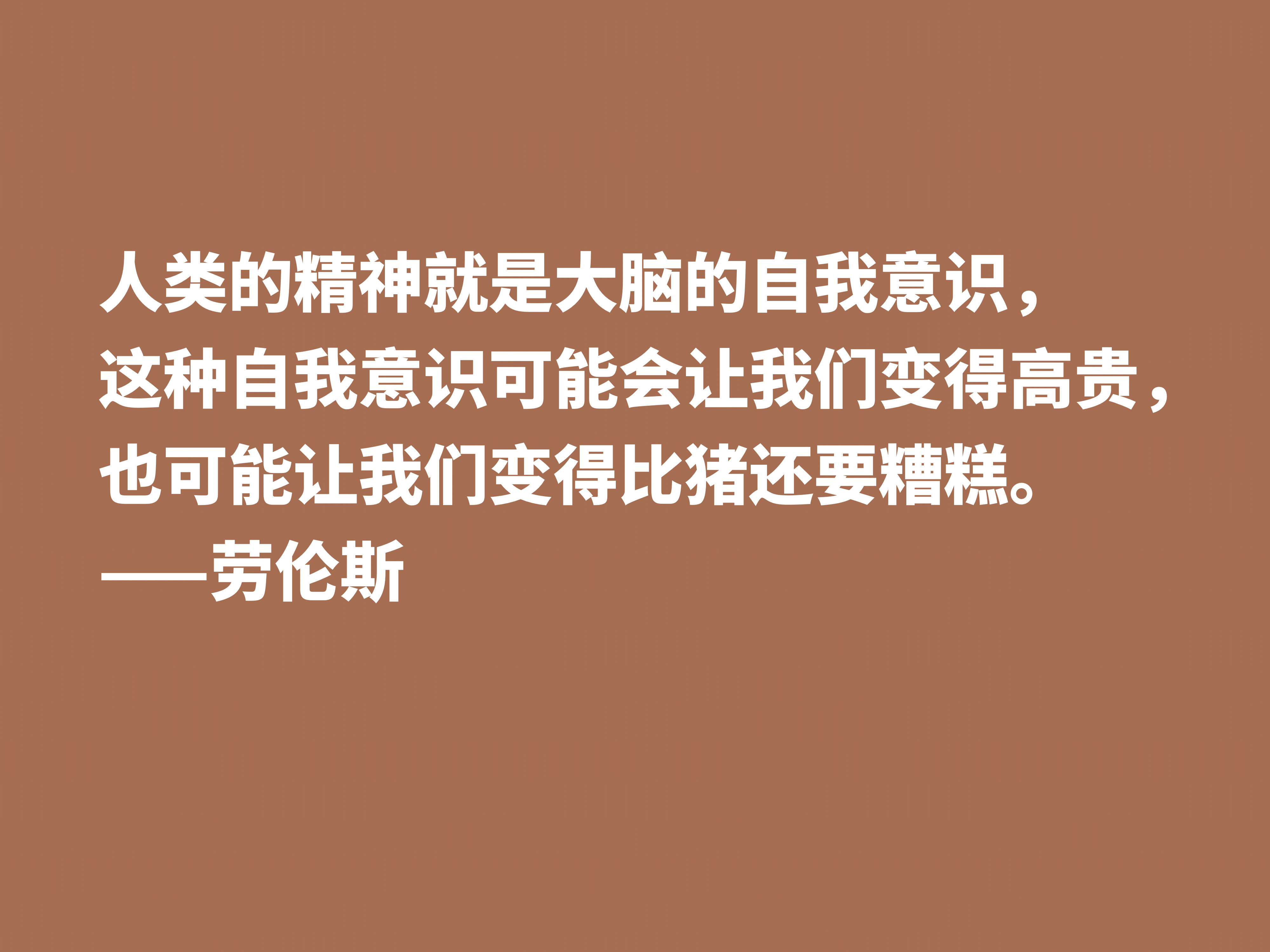 他备受争议，小说又深受青睐，英国小说家劳伦斯十句格言很有个性