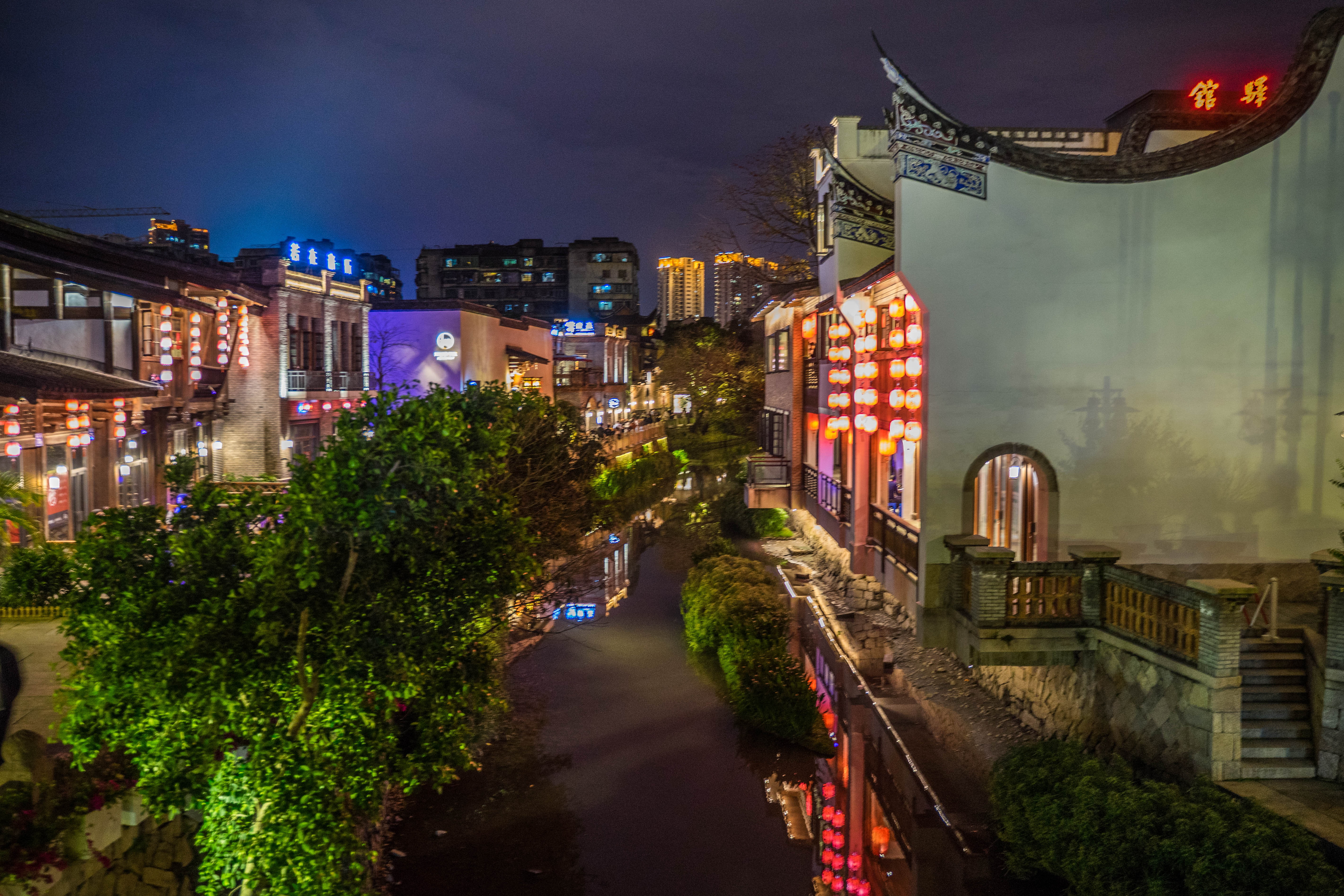 福州旅游攻略:上下杭夜景,从今往后,又是繁华一片
