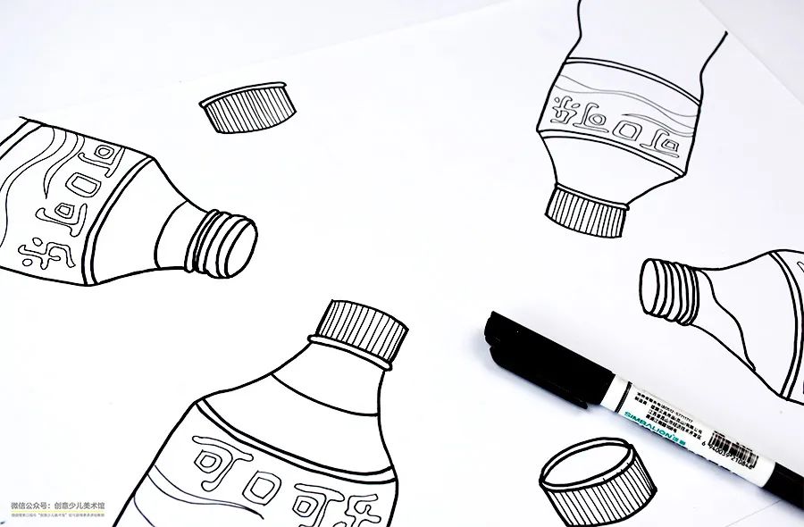 可乐简笔画(儿童画教程|儿童趣味画--疯狂的可乐)