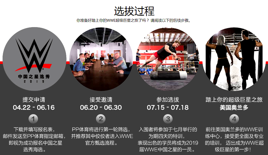 wwe的网站(2019年WWE中国之星选秀开启，下一个明星就是你)