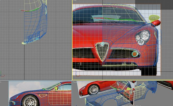 3dsMax简单汽车模型制作
