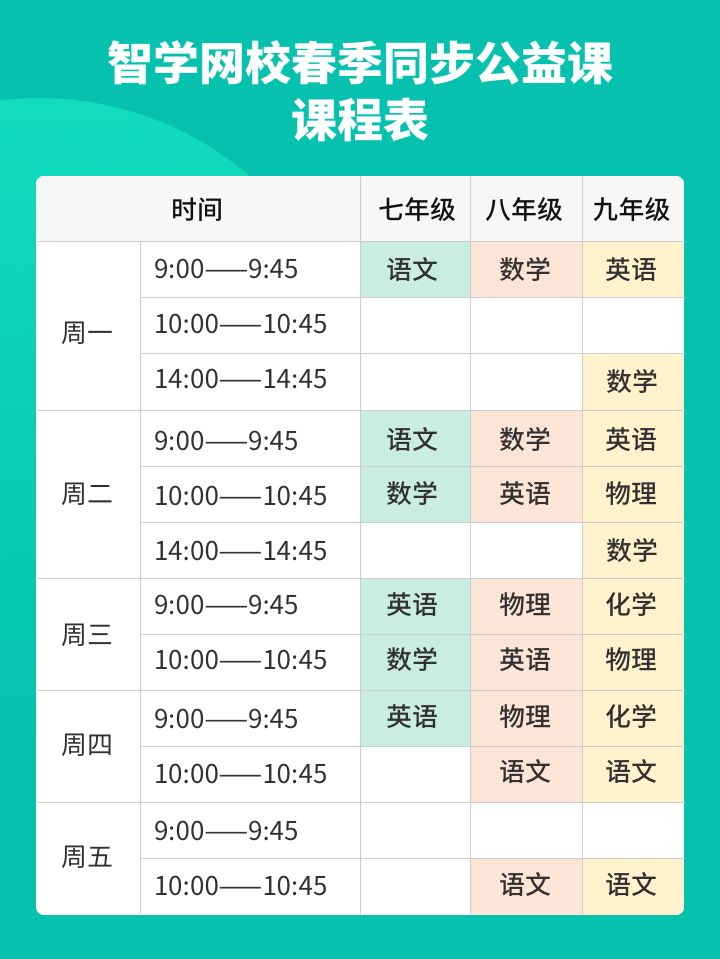 免费直播链接(10个在线课程直播平台，全年级各学科都免费)