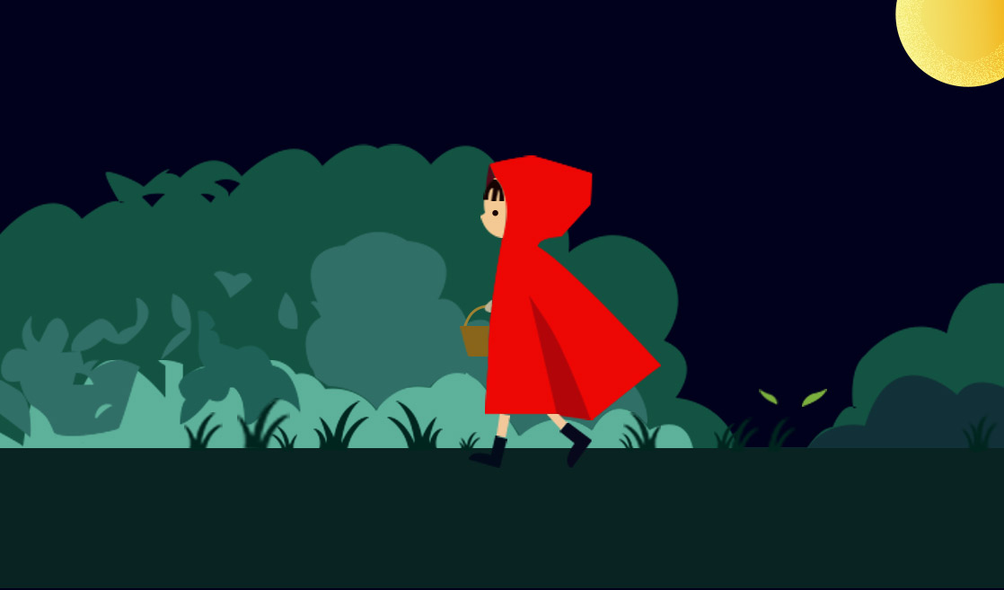 喜欢戴着外婆送给她的一顶红色天鹅绒的帽子,于是大家就叫她小红帽