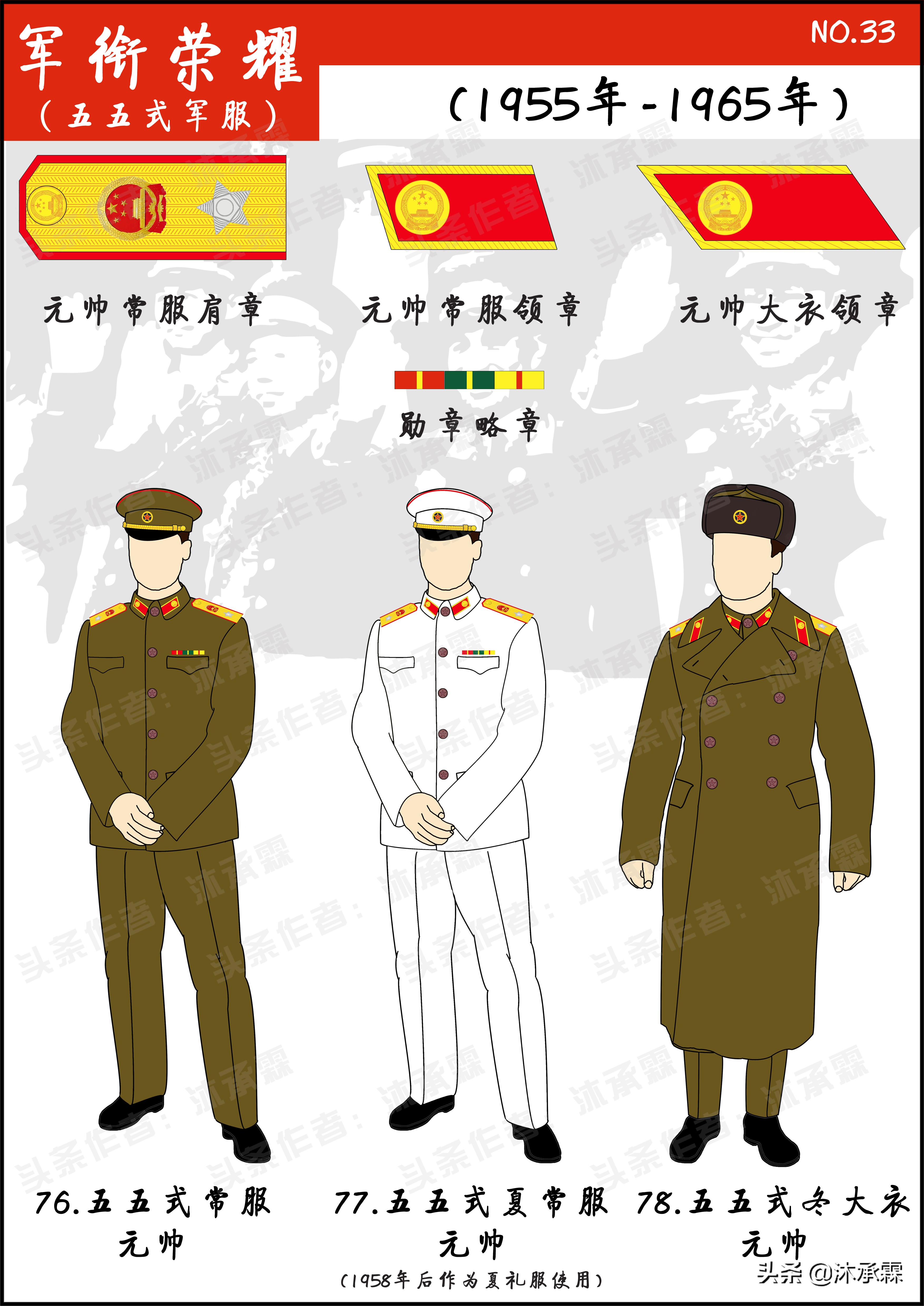 七,軍銜榮耀(1955年—1965年)