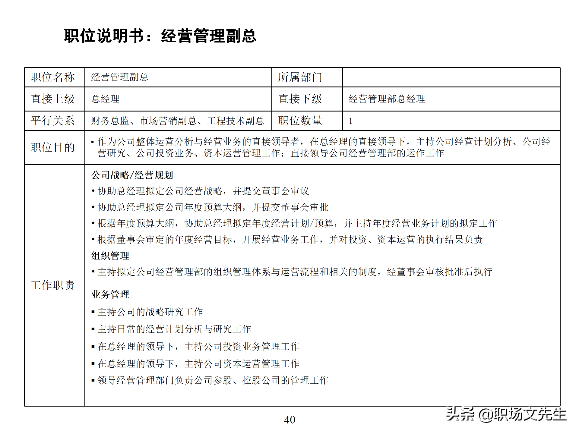 万科集团总监分享：93页房地产公司组织结构、部门职能、岗位职责