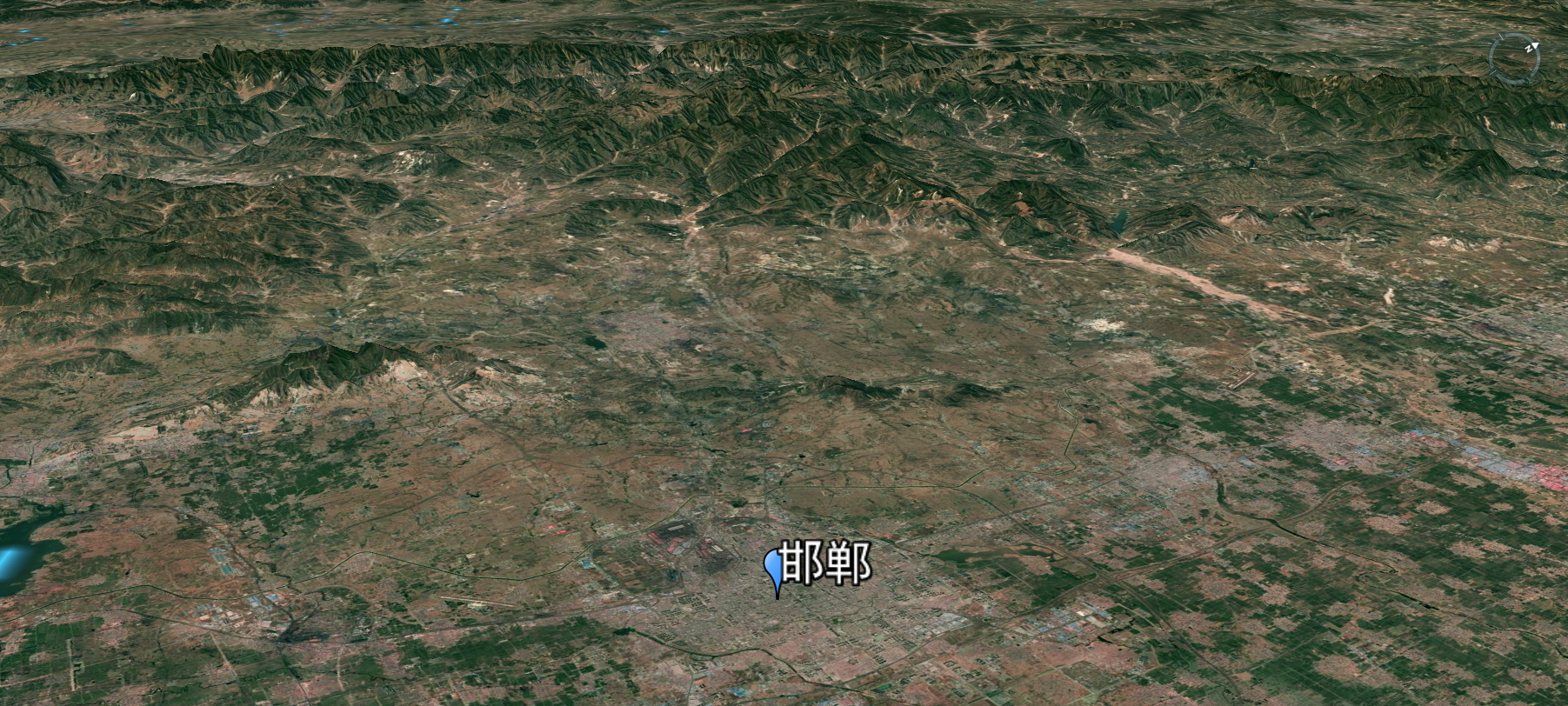 高清3d地图,看太行山下十大城市