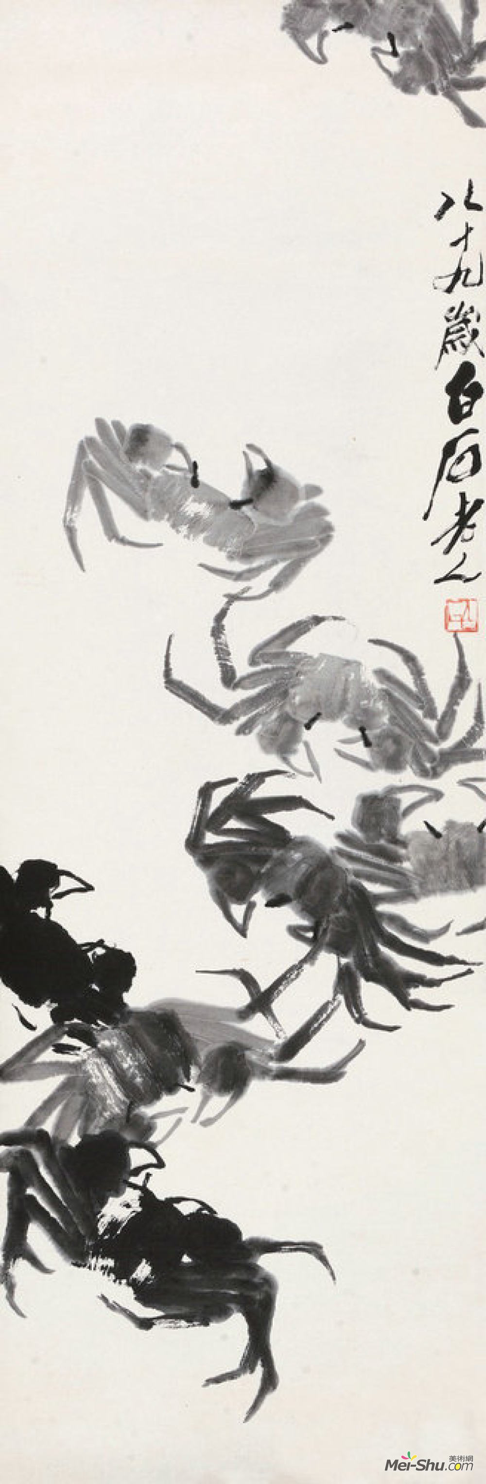 中国100名最著名画家系列-大写意国画齐白石