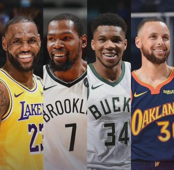 nba有哪些詹姆斯(NBA新赛季30大球星出炉！杜兰特居首，字母哥力压詹皇，哈登仅第8)