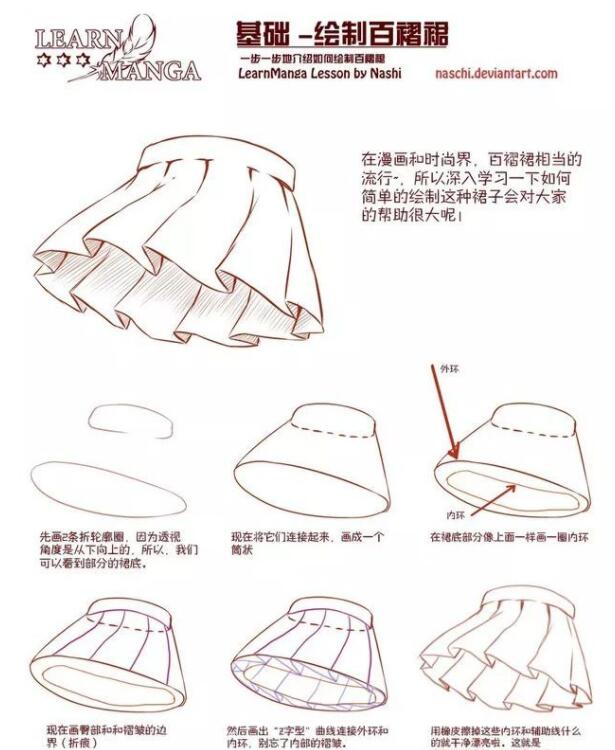 整理分享的优质教程嘞,主要就是教大家如何绘画动漫少女百褶裙的画法!